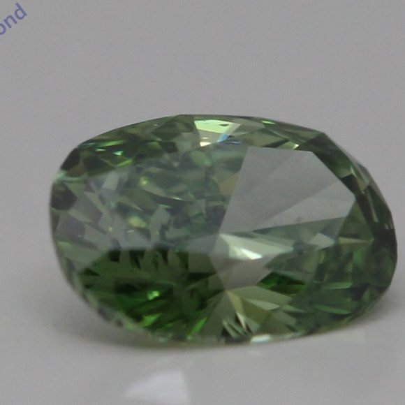 Oval Loose Diamond (0.55 Ct Green(Irradiated) Vs2 ) C49003009 - Picture 3 of 5